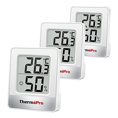 ThermoPro TP49W-3 digitales Mini Thermo-Hygrometer Thermometer innen Raumthermometer 3 er Temperatur